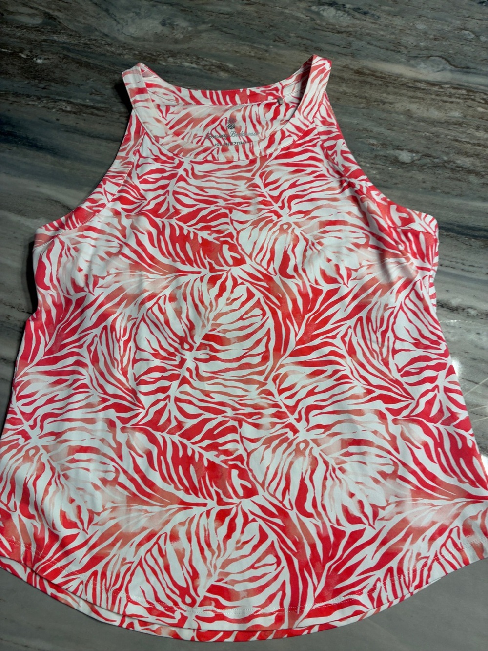 NWOT Tommy Bahama tank Hawaiian w/built in bra silky feel sexy 🏖️ Sz S
